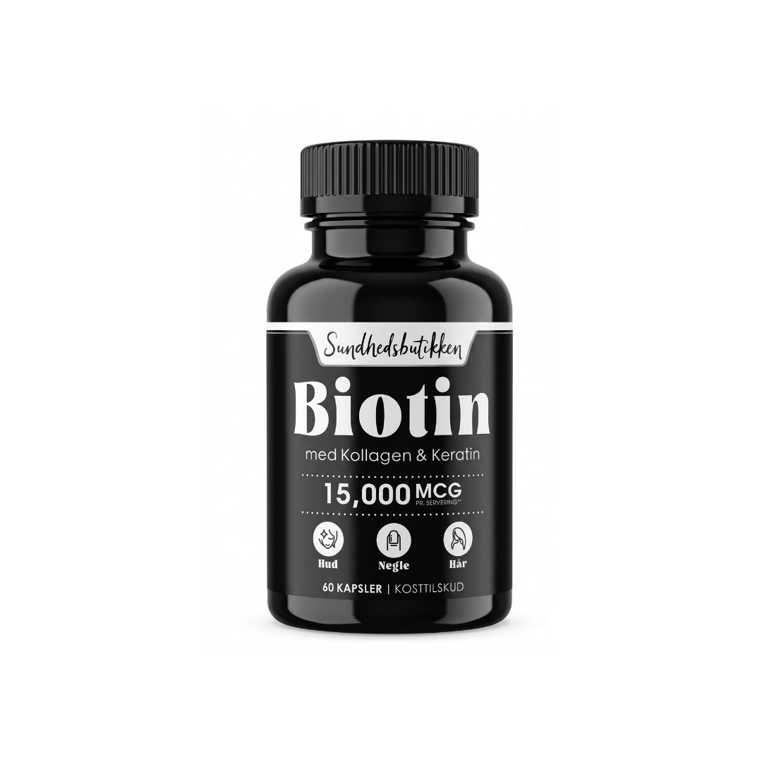 BioBoost™ Biotin 15.000 mcg – Højstyrke til hår, hud & negle
