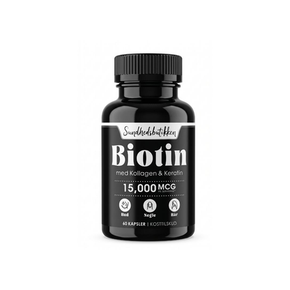 BioBoost™ Biotin 15.000 mcg – Højstyrke til hår, hud & negle